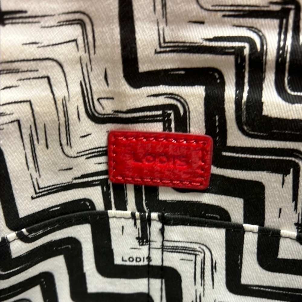 Lodis Red Crossbody Bag with Quilted Texture and silver clasp - Picture 8 of 13